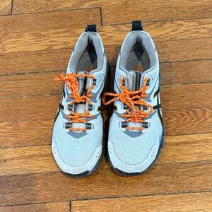 Asics Gray and Orange Sneakers